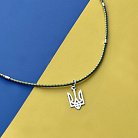 Серебряное колье "Герб Украины - Тризуб на шнурке" 990 от ювелирного магазина Оникс - 9