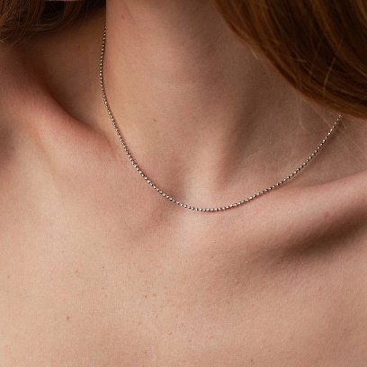 Шариковая цепочка в серебре СРА15D №2