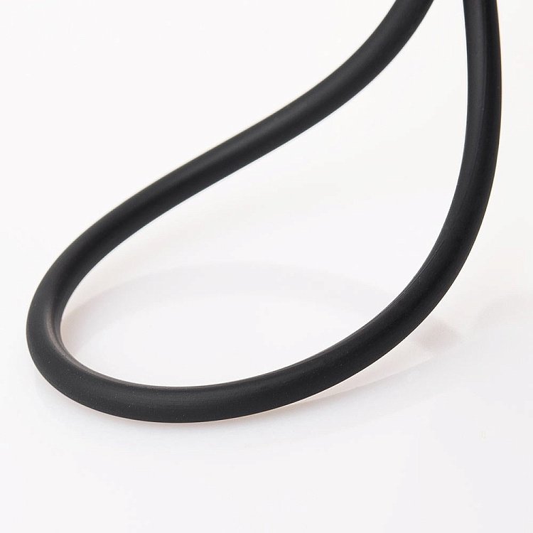 Каучуковий шнурок з золотою гладкою застібкою (3 мм) кол00450 від ювелірного магазину Онікс - 4