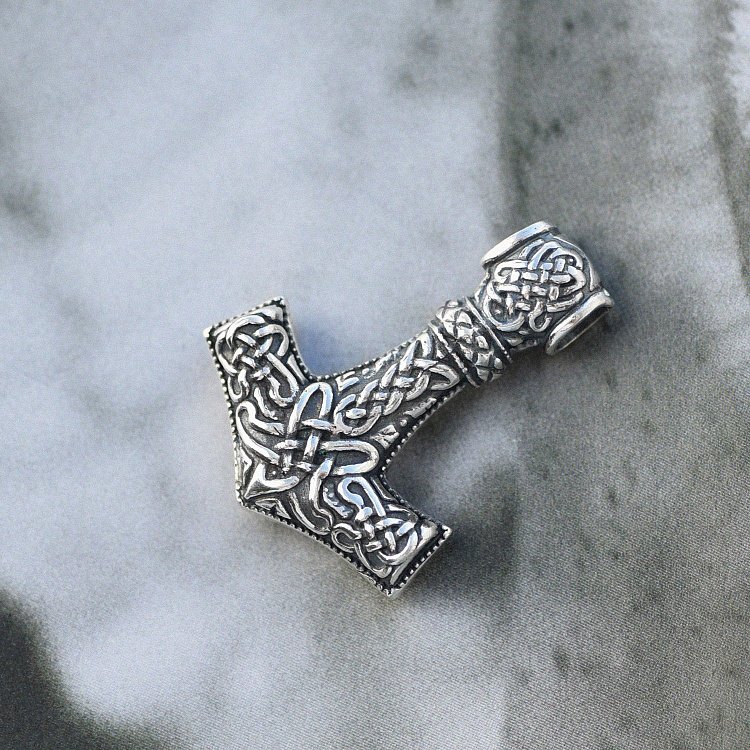 Срібна підвіска "Молот Тора" 132748 від ювелірного магазину Онікс - 21