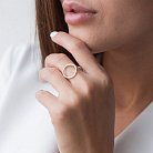 Серебряное кольцо "Круг" 112247 от ювелирного магазина Оникс - 4