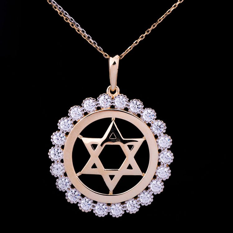 Подвеска "Звезда Давида" из золота п02155 от ювелирного магазина Оникс