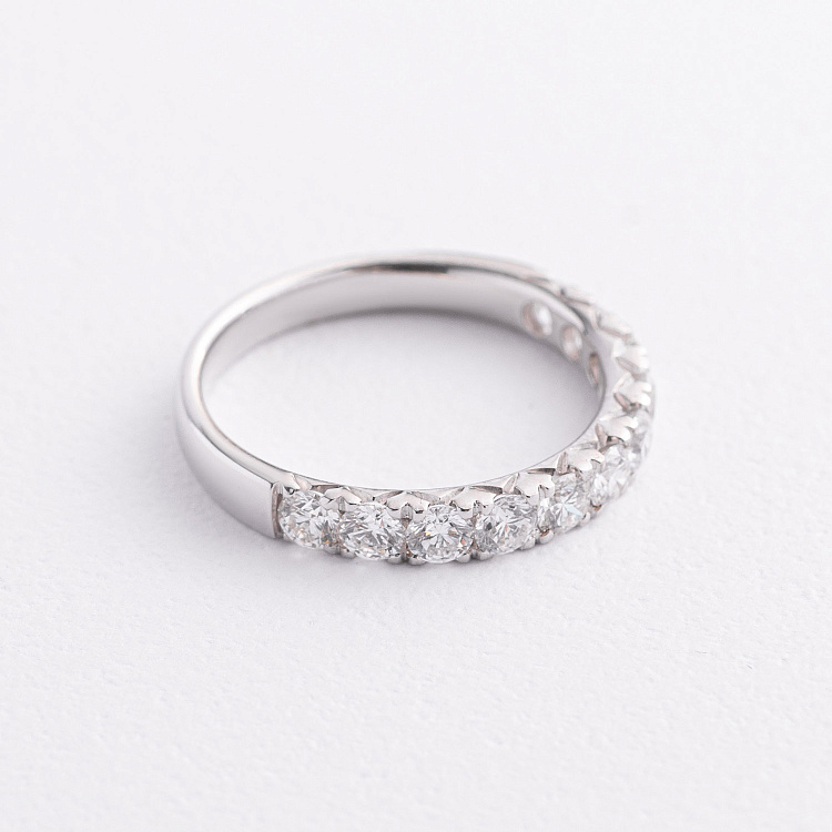 Золотое кольцо "Сердечки" с бриллиантами кб0515cha от ювелирного магазина Оникс - 1