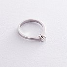 Помолвочное кольцо в белом золоте (бриллиант) кб03038 от ювелирного магазина Оникс