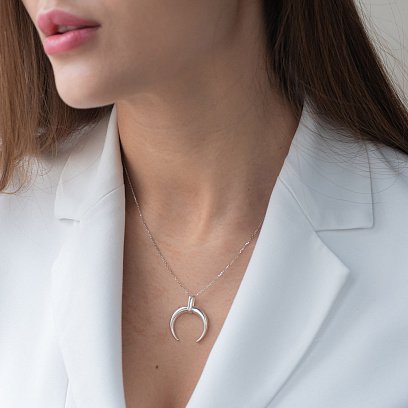 Серебряная подвеска "Лунница" 133077 №2