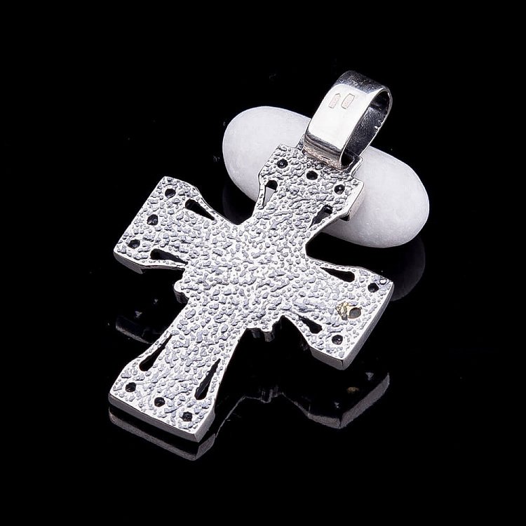 Православний хрест (фіаніти) 131049 від ювелірного магазину Онікс - 1