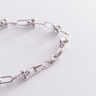 Кольє "Фантазія" в білому золоті кол01877 №5