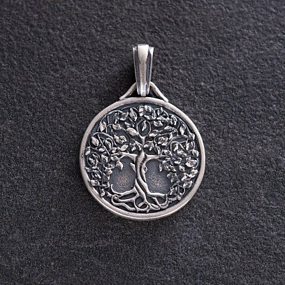 Серебряный кулон "Древо жизни" (возможна гравировка) 133187 №12