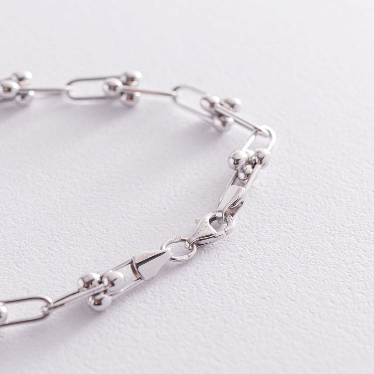 Кольє "Фантазія" в білому золоті кол01877 від ювелірного магазину Онікс - 4