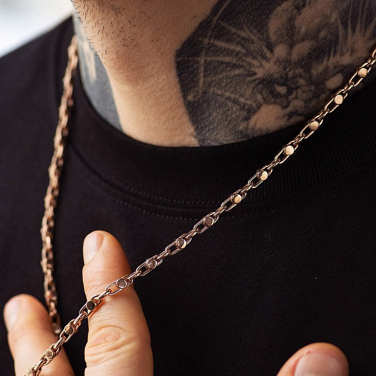 Чоловічий золотий ланцюжок ц00547 від ювелірного магазину Онікс - 3