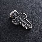 Крестик из серебра (чернение) "Распятие. Архангел Михаил" 13353 от ювелирного магазина Оникс - 1
