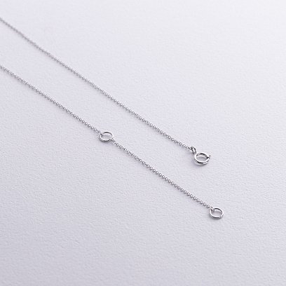 Золотое колье (топаз "Лондон Блю", бриллианты) колб0121sm №6