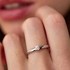 Помолвочное золотое кольцо с бриллиантом кб0413 от ювелирного магазина Оникс - 5