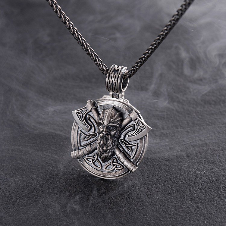 Срібний кулон "Вікінг із сокирами" 266 від ювелірного магазину Онікс - 14