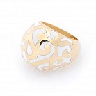 Ажурное золотое кольцо (эмаль) к00700 от ювелирного магазина Оникс - 1