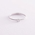 Помолвочное золотое кольцо с бриллиантами 229001121 от ювелирного магазина Оникс - 4