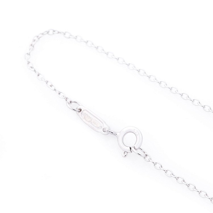 Серебряное колье "Сердечко" (эмаль) 18832 от ювелирного магазина Оникс - 2