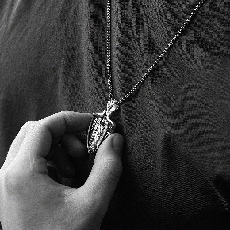 Срібний кулон "Архангел Гавриїл" 133223 від ювелірного магазину Онікс - 13