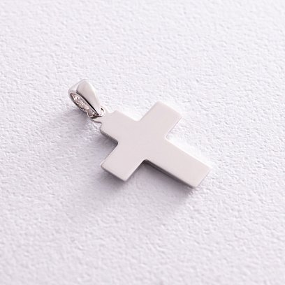 Крестик в белом золоте п03753 №3