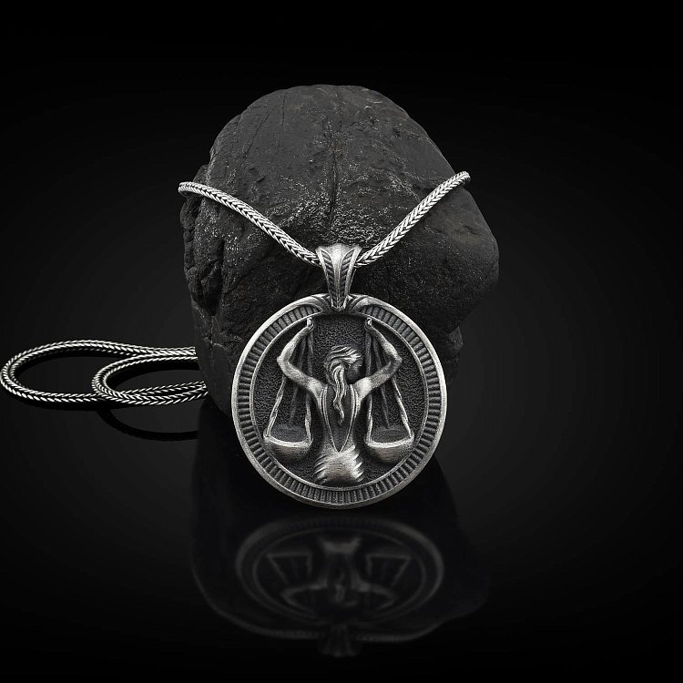 Срібний кулон "Знак зодіаку Терези" 133200терези від ювелірного магазину Онікс