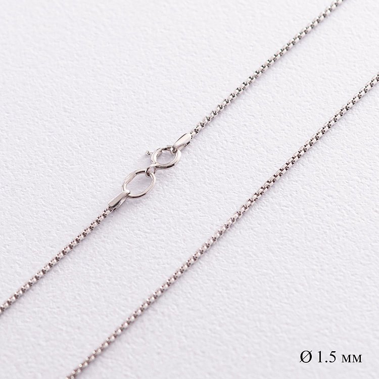 Цепочка плетение Венеция (в белом золоте) ц00242 от ювелирного магазина Оникс