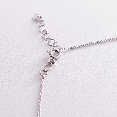 Золотое колье "Мама" (фианиты) кол01005 №4