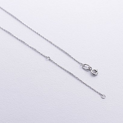 Колье в белом золоте с бриллиантом 719321121 №5