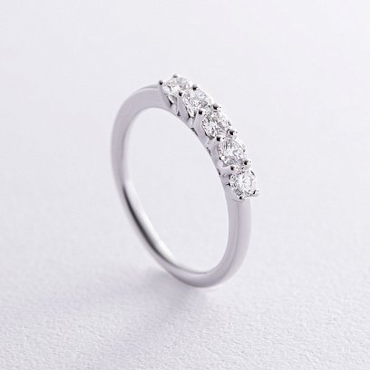 Кольцо в белом золоте с бриллиантами кб0492cha