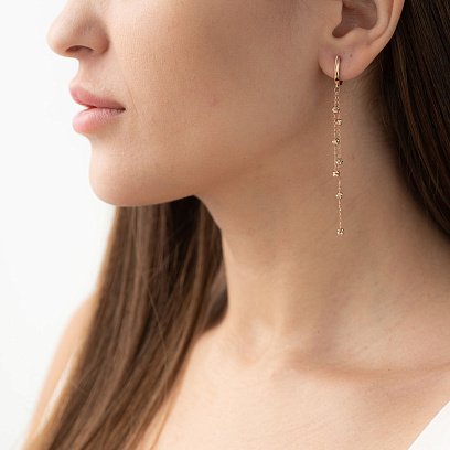 Золоті сережки "Кульки" с06751 №2