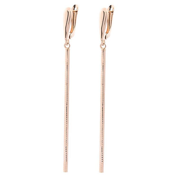 Золоті сережки на англійській застібці с05367 від ювелірного магазину Онікс - 4