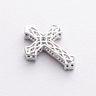 Крестик в белом золоте (бриллианты, изумруды) пб0393ca от ювелирного магазина Оникс - 1