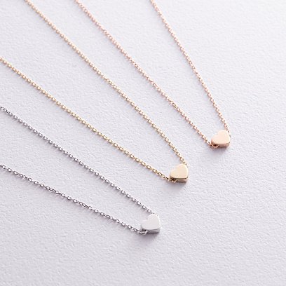 Браслет "Сердечко" у червоному золоті б05184 №5