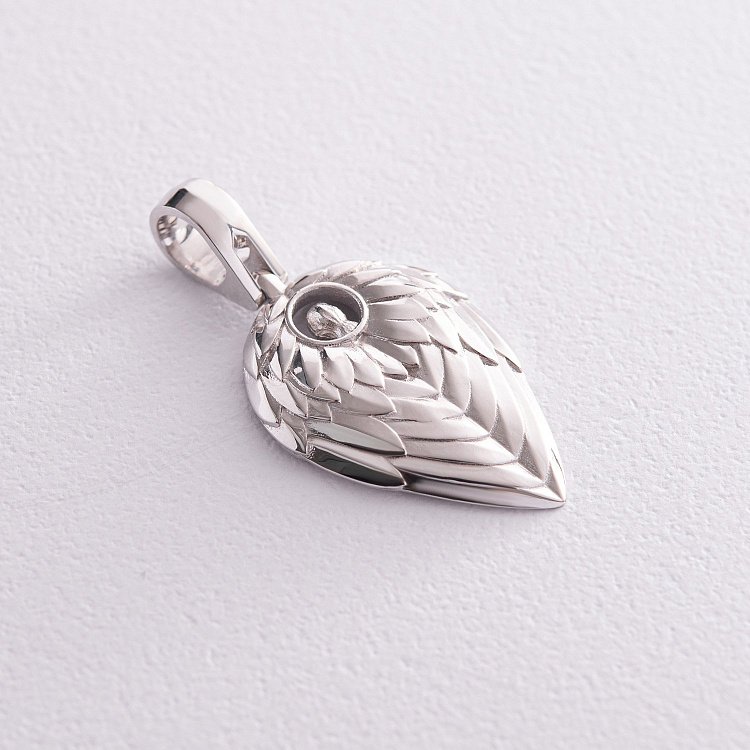 Кулон "Ангел Хранитель" в белом золоте 129481121 от ювелирного магазина Оникс - 6