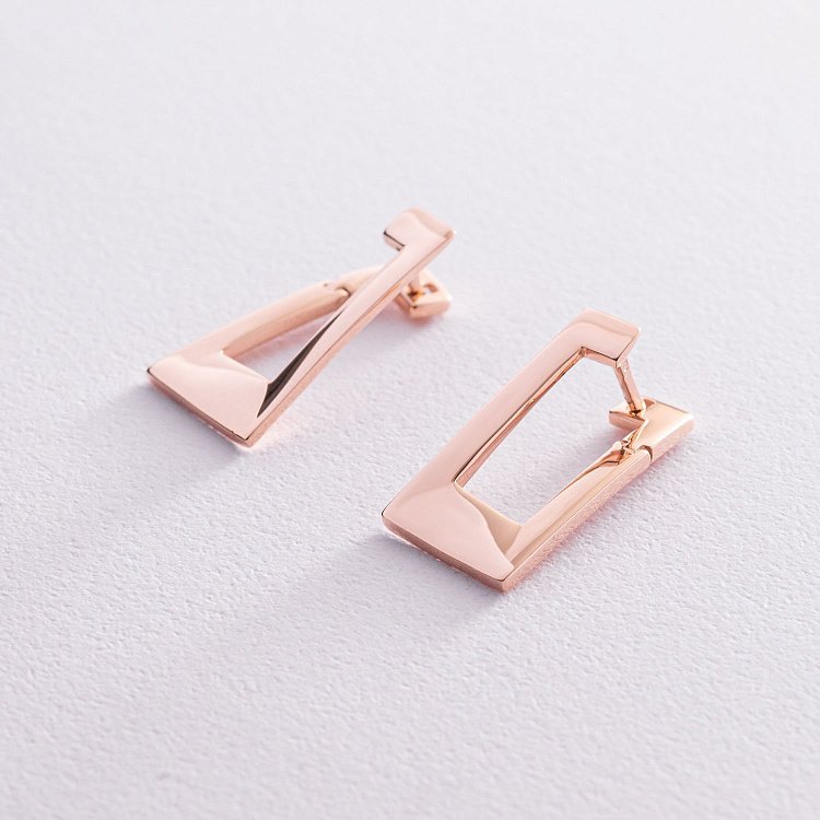 Золоті сережки "Афіна" без каменів с07541 від ювелірного магазину Онікс