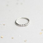 Золотое кольцо в стиле минимализм (фианит) к05982 от ювелирного магазина Оникс - 5