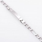 Чоловічий срібний браслет плетіння "Фігаро" 14661 от ювелирного магазина Оникс - 2