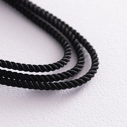 Шовковий шнурок з золотою застібкою кол00933 №2