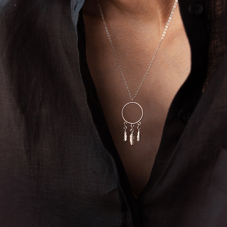 Срібне кольє "Ловець снів" 18835 від ювелірного магазину Онікс - 7