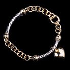 Золотий браслет з білого і жовтого золота б01873 от ювелирного магазина Оникс - 6