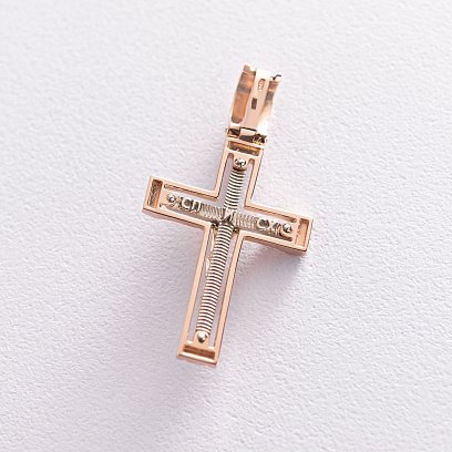 Золотой крест "Распятие. Спаси и Сохрани" 2117800 №2