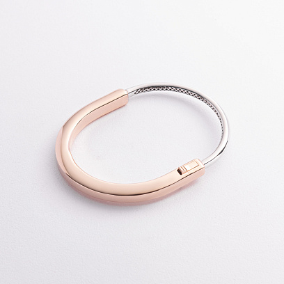 Жорсткий золотий браслет Lock б05714