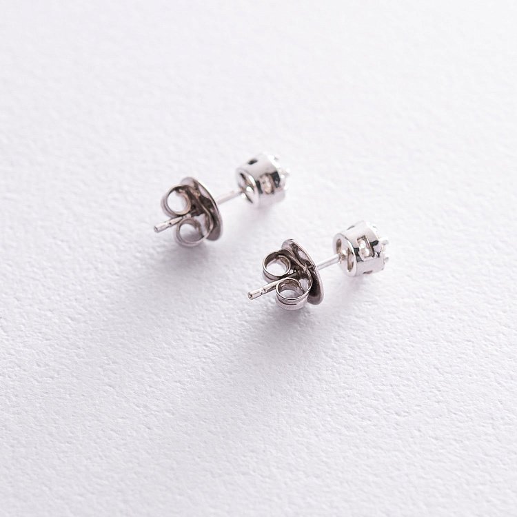 Золотые серьги - пусеты (бриллиант) сб0166arp - 2 Золотые серьги - пусеты (бриллиант) сб0166arp от ювелирного магазина Оникс - 2