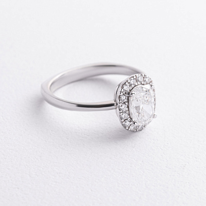 Золота каблучка з діамантами 244491121 №2