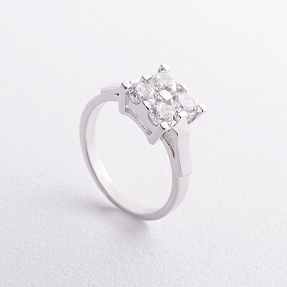 Серебряное кольцо "Irene" с фианитами 112853