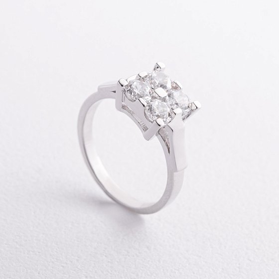 Серебряное кольцо "Irene" с фианитами 112853