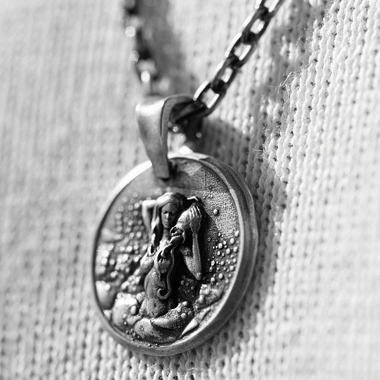 Срібний кулон "Знак зодіаку Водолій" 133221водолій від ювелірного магазину Онікс - 4