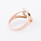 Золотое кольцо "Цветок-клевер" к05186 от ювелирного магазина Оникс - 1