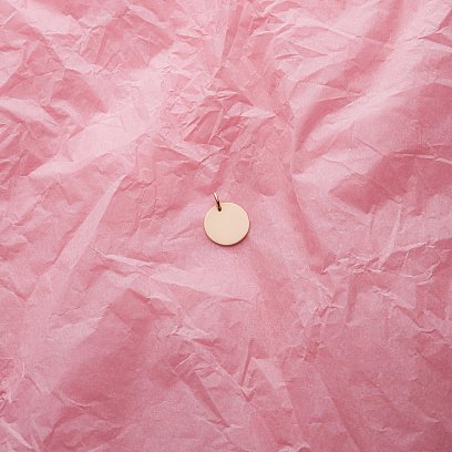 Кулон для гравіювання в червоному золоті (11 мм) п03603 №4