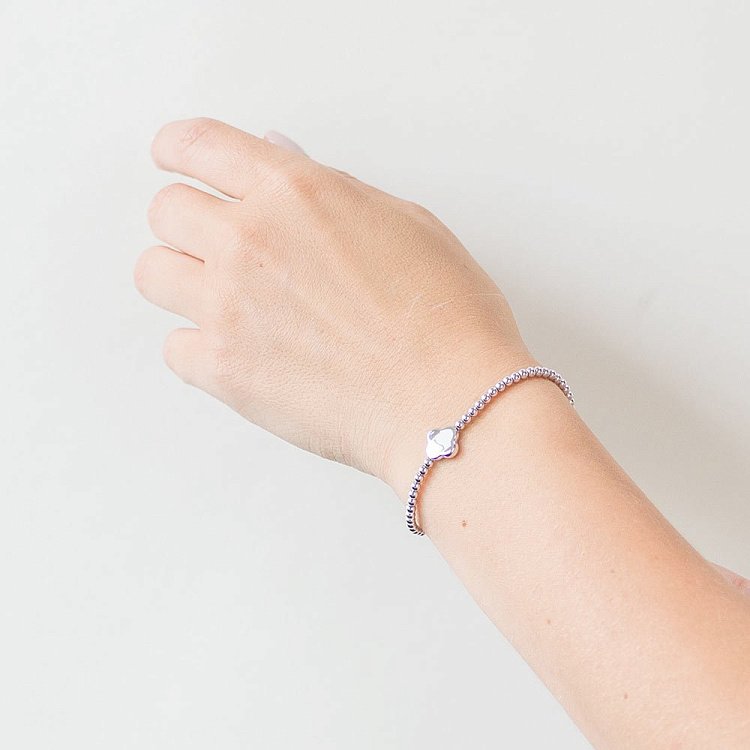 Браслет "Клевер" из белого золота б02661 от ювелирного магазина Оникс - 3