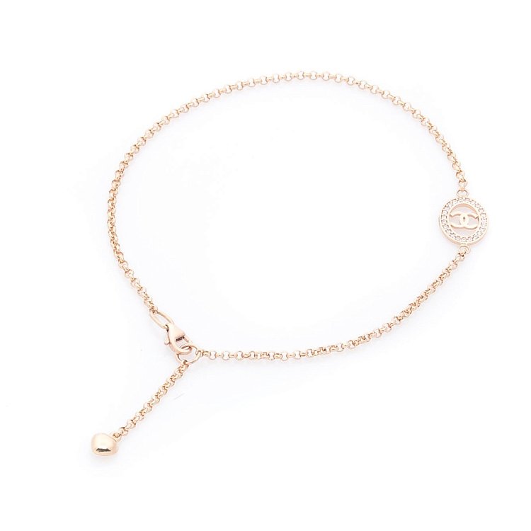 Золотой браслет на ногу с сердечком б03671 от ювелирного магазина Оникс